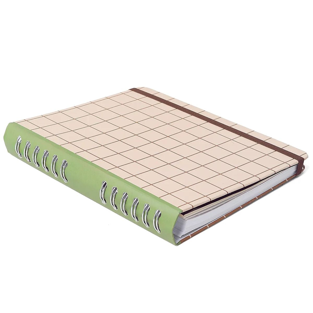 Caderno Organizador Wire-o Cicero A5 14,8x21cm 80 Folhas Mocha Pistache Pautado e Pontado