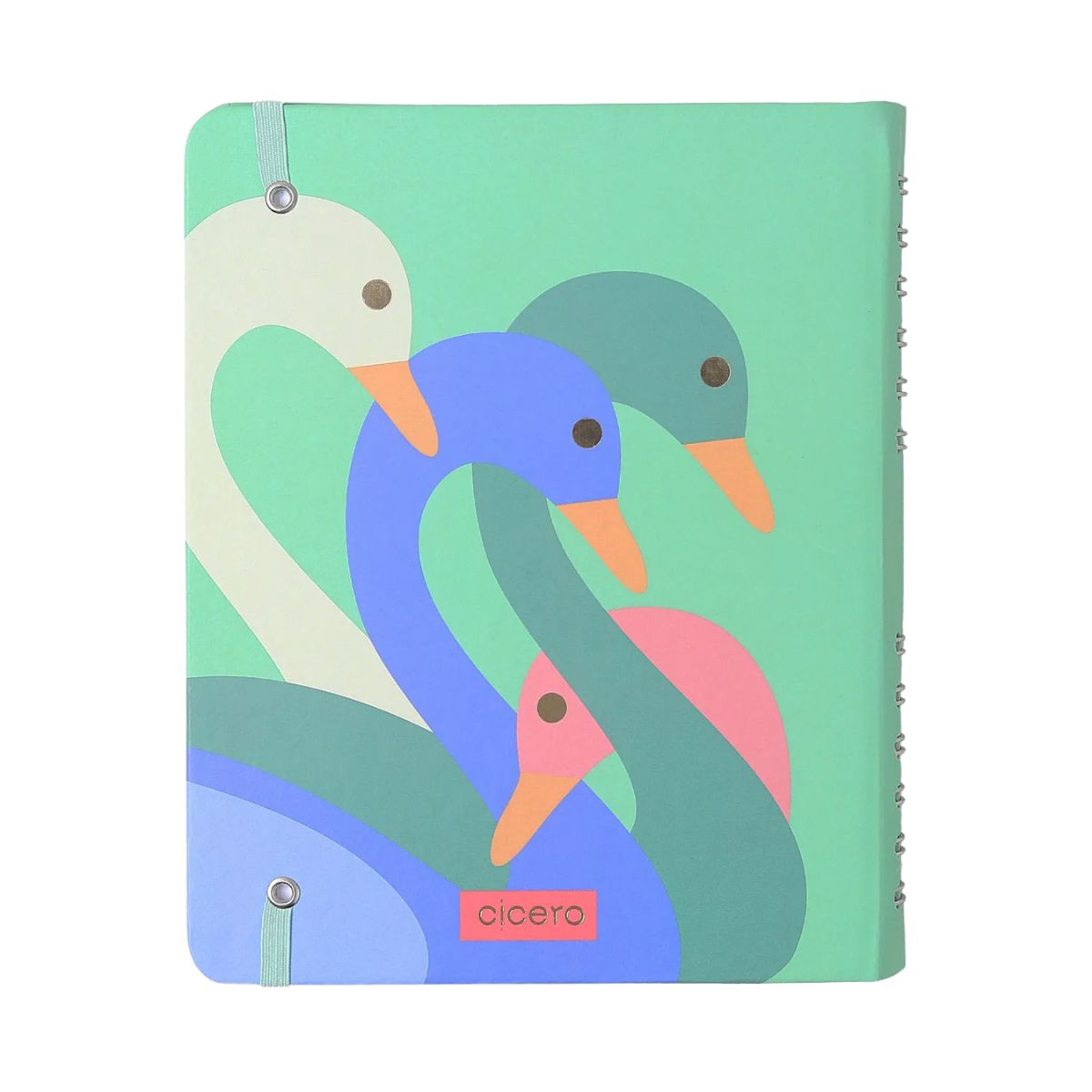 Caderno Criativo Argolado Cicero A5 14,8x21cm 90 Folhas Pedalinho Pautado e Pontado