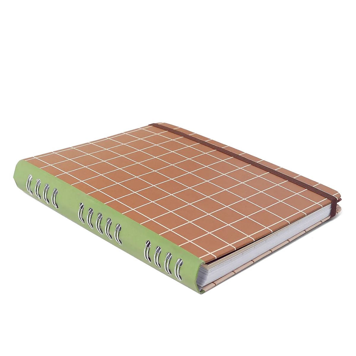 Caderno Organizador Wire-o Cicero 17x24cm 90 Folhas Mocha Pistache Chocolate Pautado e Pontado