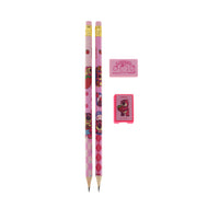 Kit Escolar Lotso 2 Lápis 1 Apontador 1 Borracha - Molin