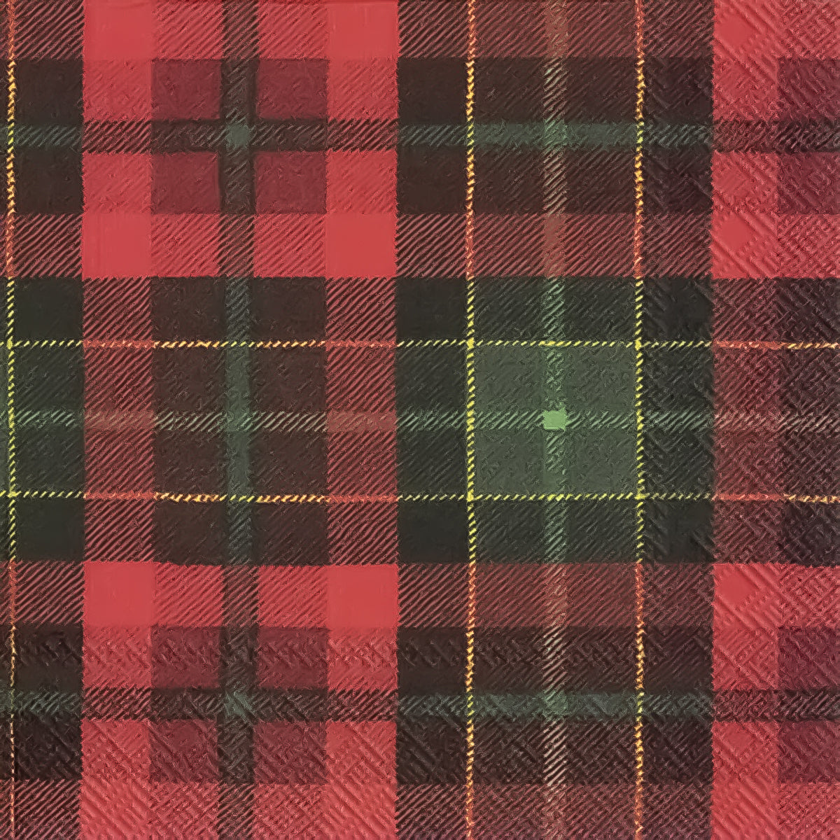 Guardanapo para Decoupage Ihr 33x33cm com 2 Unidades - Tartan Vermelho