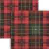 Guardanapo para Decoupage Ihr 33x33cm com 2 Unidades - Tartan Vermelho