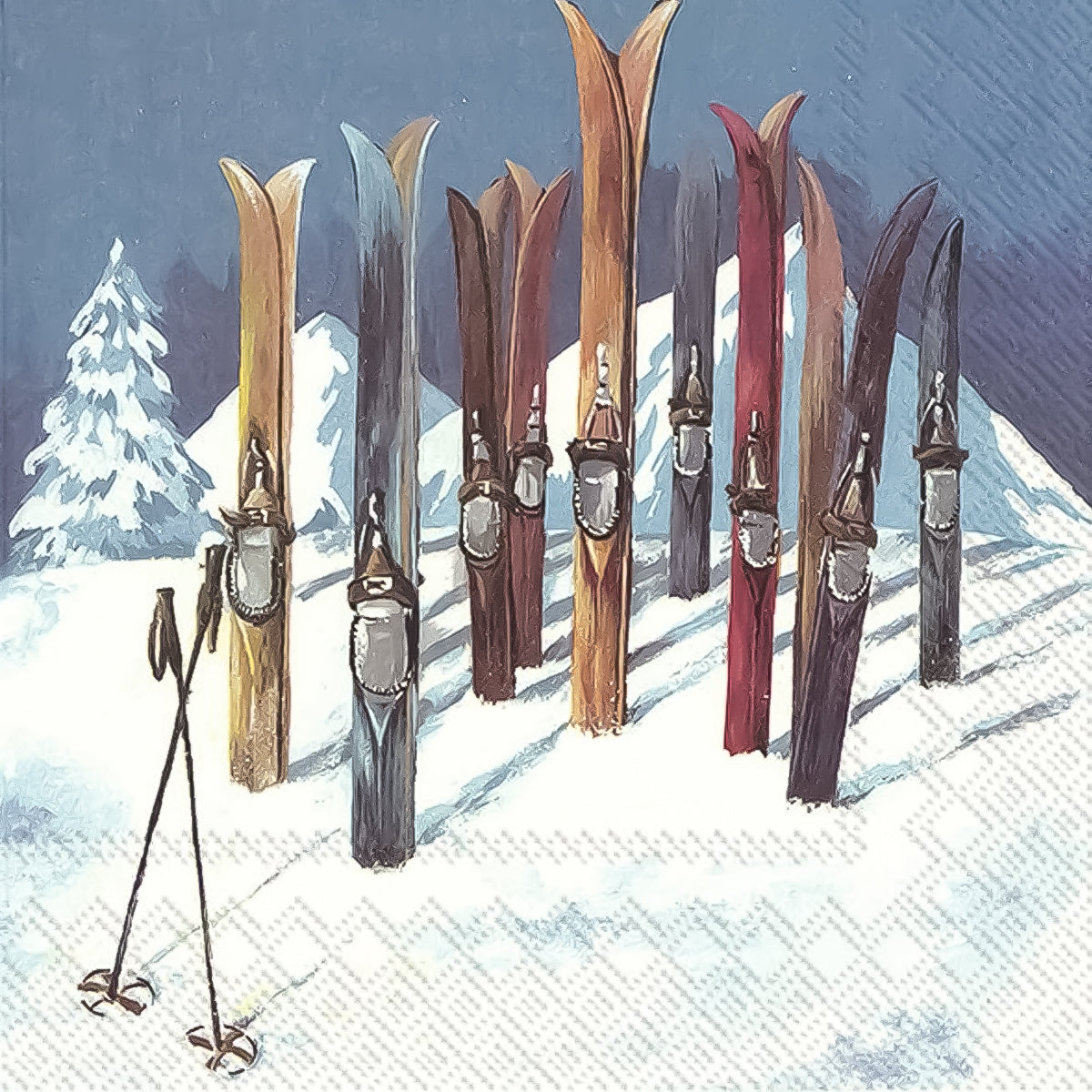 Guardanapo para Decoupage Ihr 33x33cm com 2 Unidades - Pausa na Neve