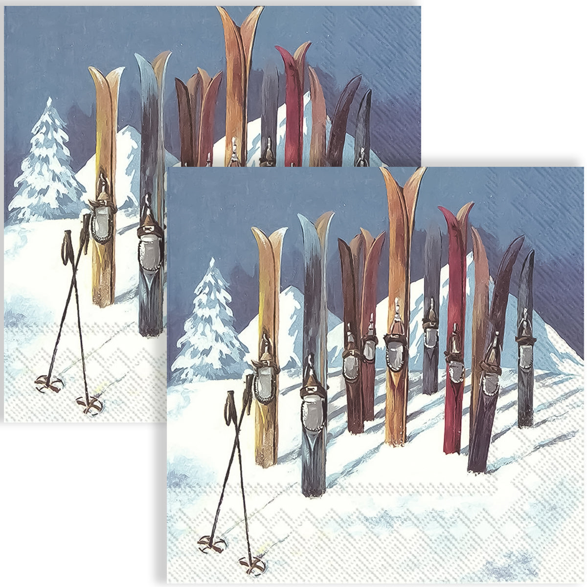 Guardanapo para Decoupage Ihr 33x33cm com 2 Unidades - Pausa na Neve