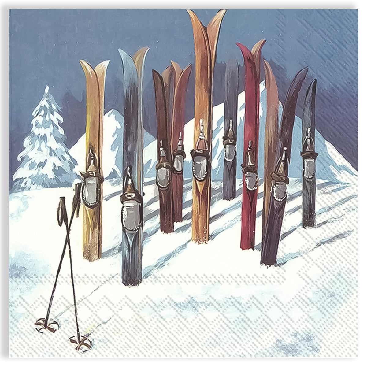 Guardanapo para Decoupage Ihr 33x33cm com 2 Unidades - Pausa na Neve