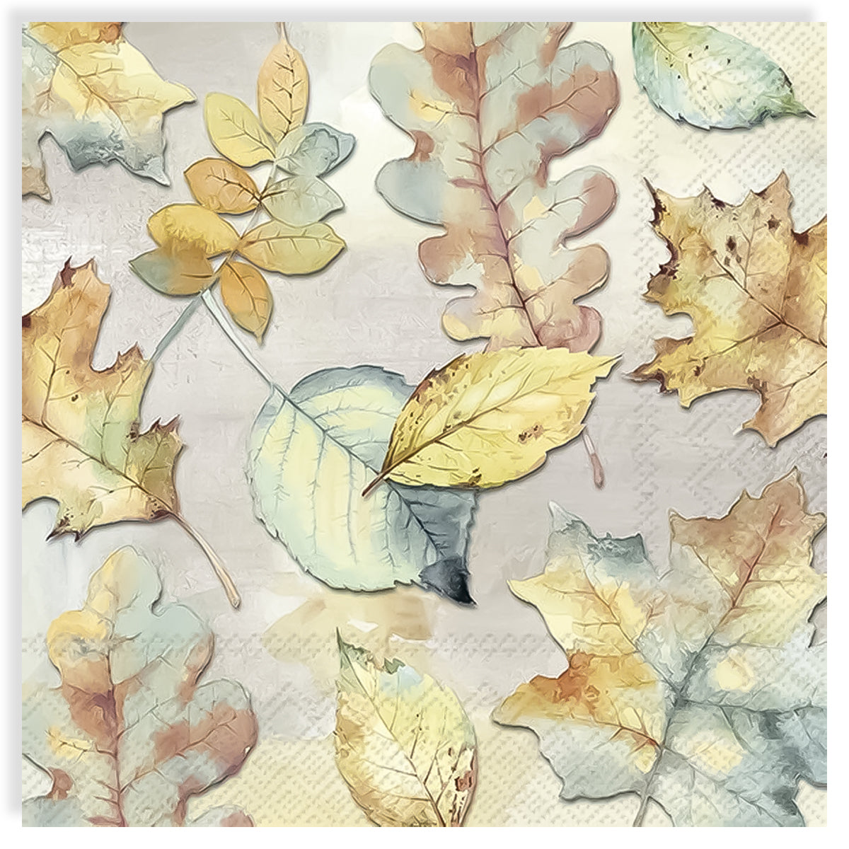 Guardanapo para Decoupage Ihr 33x33cm com 2 Unidades - Folhas