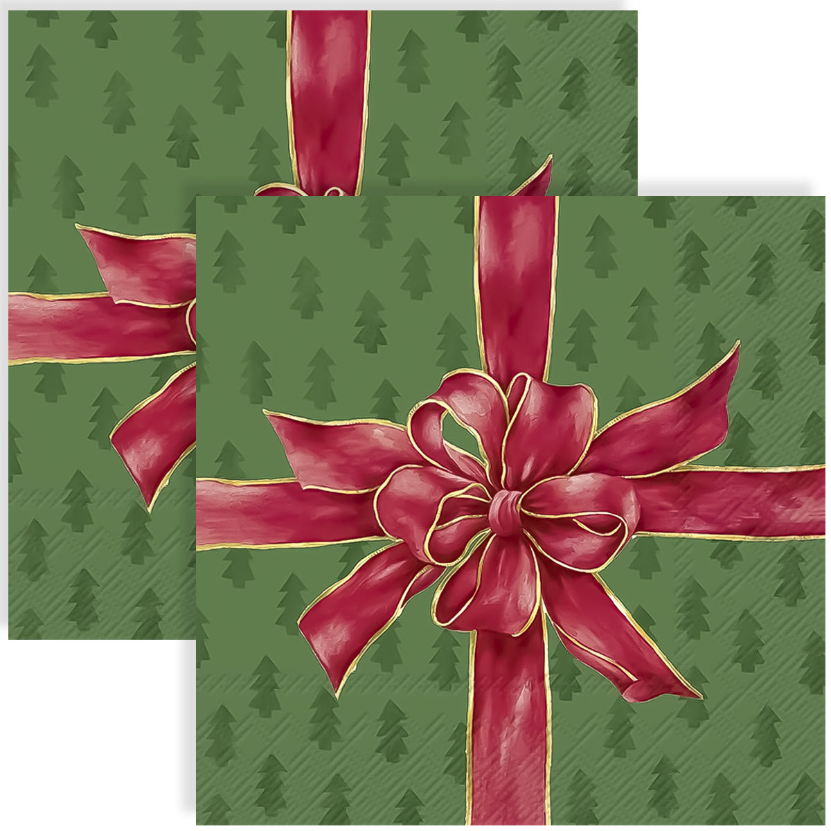 Guardanapo para Decoupage Ihr 33x33cm com 2 Unidades - Laço de Natal