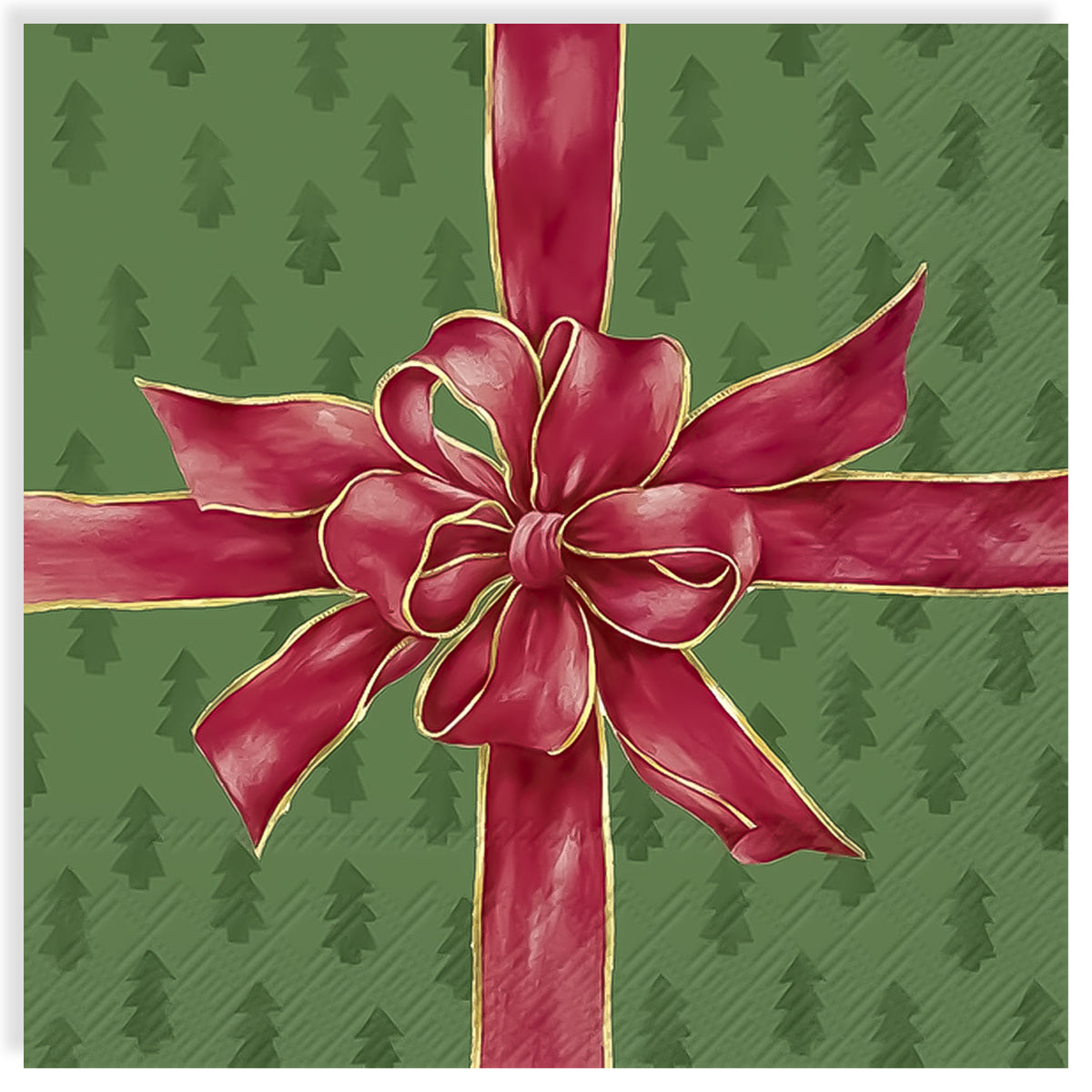 Guardanapo para Decoupage Ihr 33x33cm com 2 Unidades - Laço de Natal