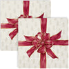 Guardanapo para Decoupage Ihr 33x33 Laço de Natal Creme Vermelho C/ 20 Unidade