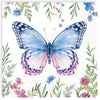 Guardanapo para Decoupage Ihr 33x33cm com 2 Unidades - Borboleta Azul e Rosa