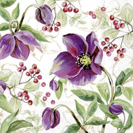 Guardanapo para Decoupage Ihr 33x33 Rosas Roxas C/ 20 Unidade