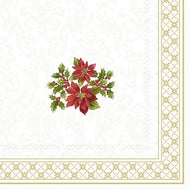 Guardanapo para Decoupage Ihr 33x33cm com 20 Unidades - Flor Clássica de Natal