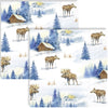 Guardanapo para Decoupage Ihr 33x33cm com 2 Unidades - Alces na Neve