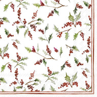 Guardanapo para Decoupage Ihr 33x33 Folhas e Frutas de Natal C/ 20 Unidade