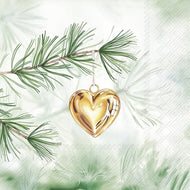 Guardanapo para Decoupage Ihr 33x33cm com 2 Unidades - Coração de Ouro