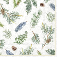 Guardanapo para Decoupage Ihr 33x33cm com 2 Unidades - Ramos e Pinhas