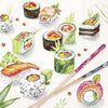 Guardanapo para Decoupage Ihr 33x33cm com 2 Unidades - Sushi Japonês