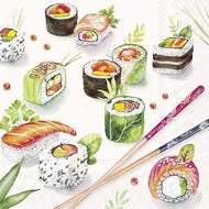 Guardanapo para Decoupage Ihr 33x33cm com 2 Unidades - Sushi Japonês