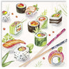 Guardanapo para Decoupage Ihr 33x33cm com 2 Unidades - Sushi Japonês