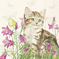 Guardanapo para Decoupage Ihr 33x33 Gatinho na Floresta com 20 Unidades
