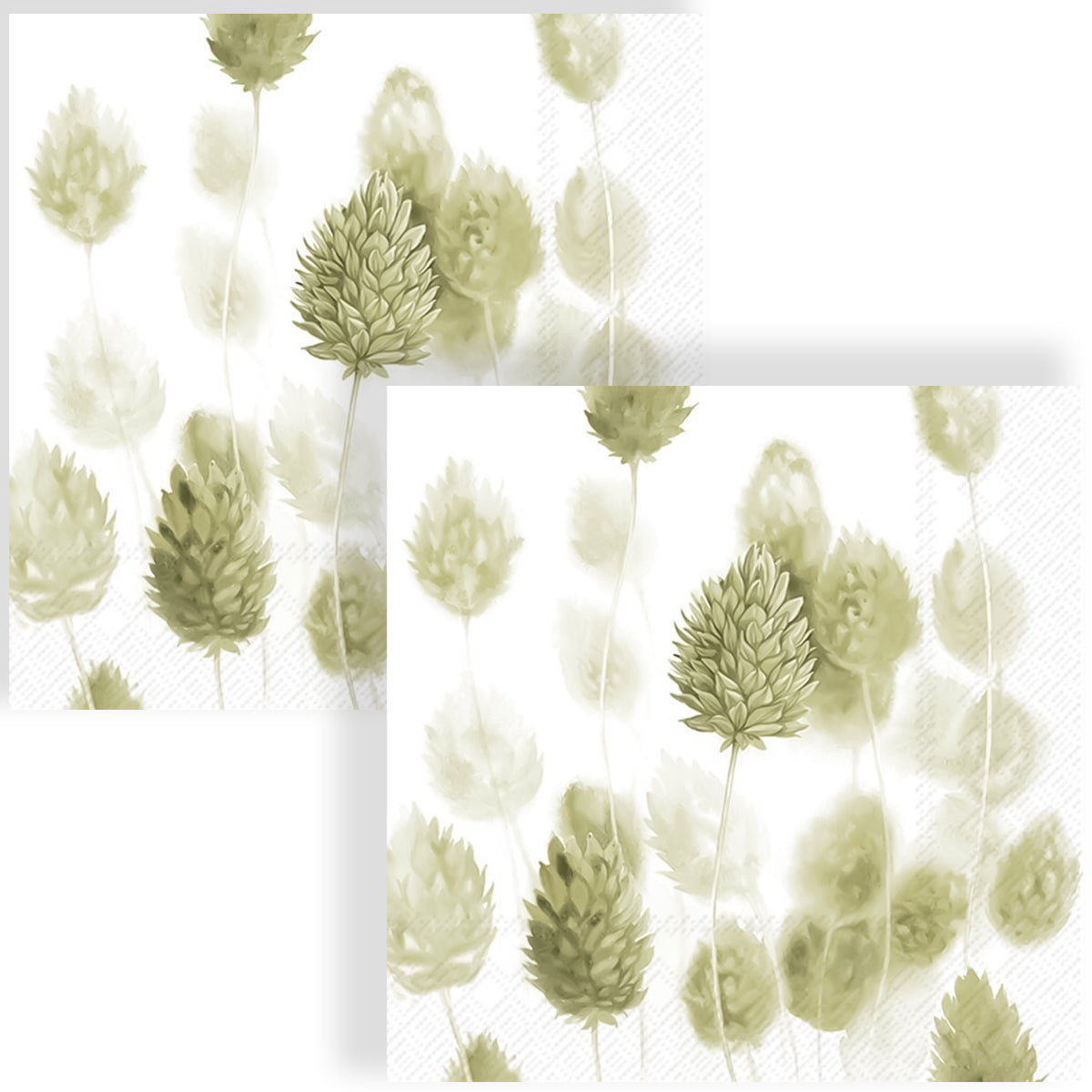 Guardanapo para Decoupage Ihr 33x33cm com 2 Unidades - Flor de Azeitona