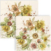 Guardanapo para Decoupage Ihr 33x33cm com 2 Unidades - Girassóis Creme