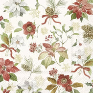 Guardanapo para Decoupage Ihr 33x33 Flores Rosas Creme com 20 Unidades