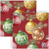 Guardanapo para Decoupage Ihr 33x33 Bolhas de Natal Vermelho com 20 Unidades