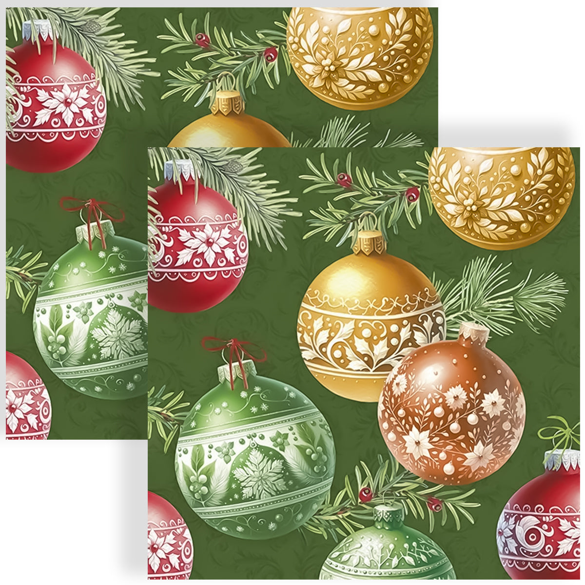 Guardanapo para Decoupage Ihr 33x33cm com 2 Unidades - Enfeites Natalinos