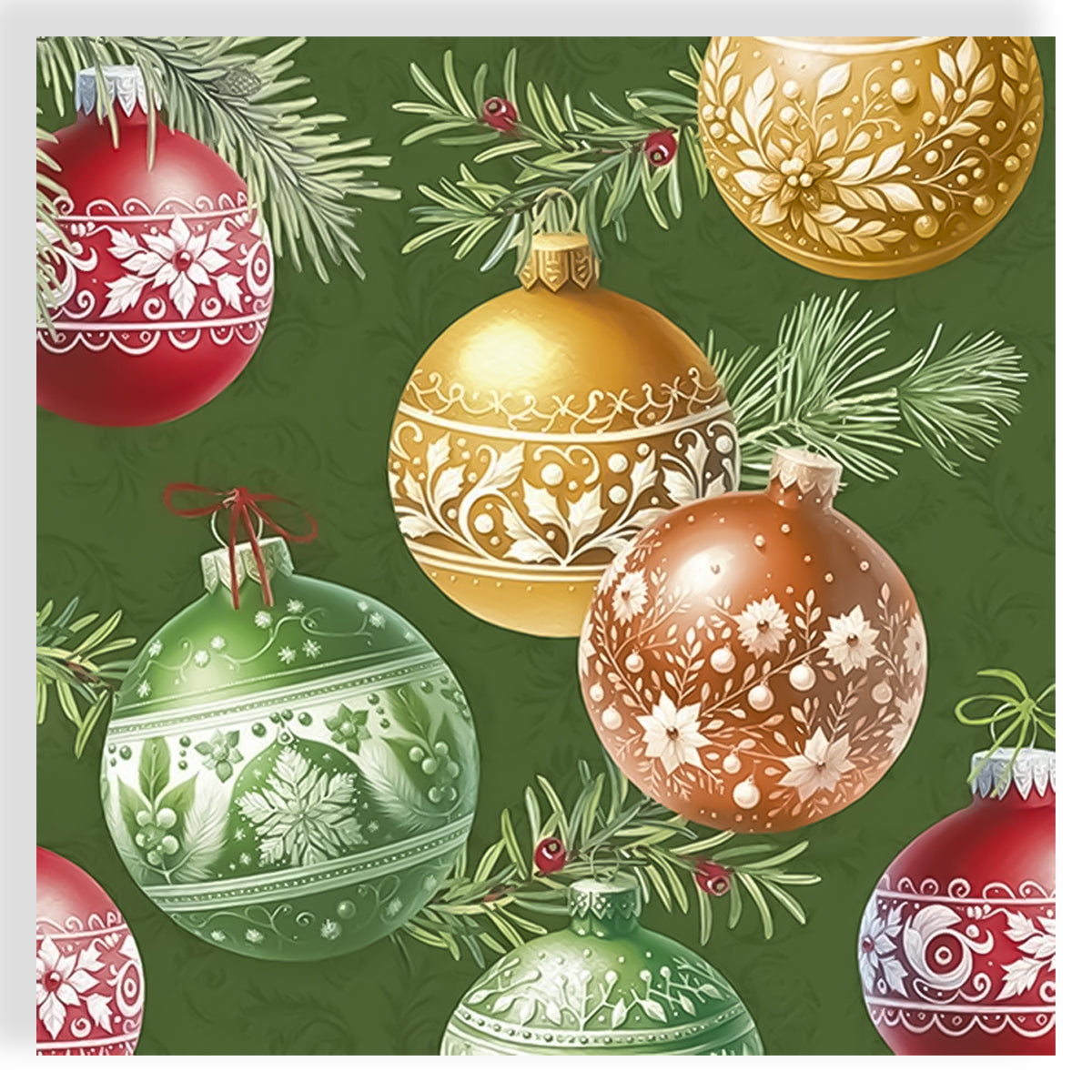 Guardanapo para Decoupage Ihr 33x33cm com 2 Unidades - Enfeites Natalinos