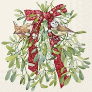 Guardanapo para Decoupage Ihr 33x33 Pássaros em Creme de Visco com 20 Unidades