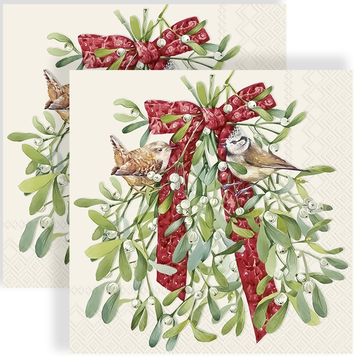 Guardanapo para Decoupage Ihr 33x33cm com 2 Unidades - Pássaros de Visco