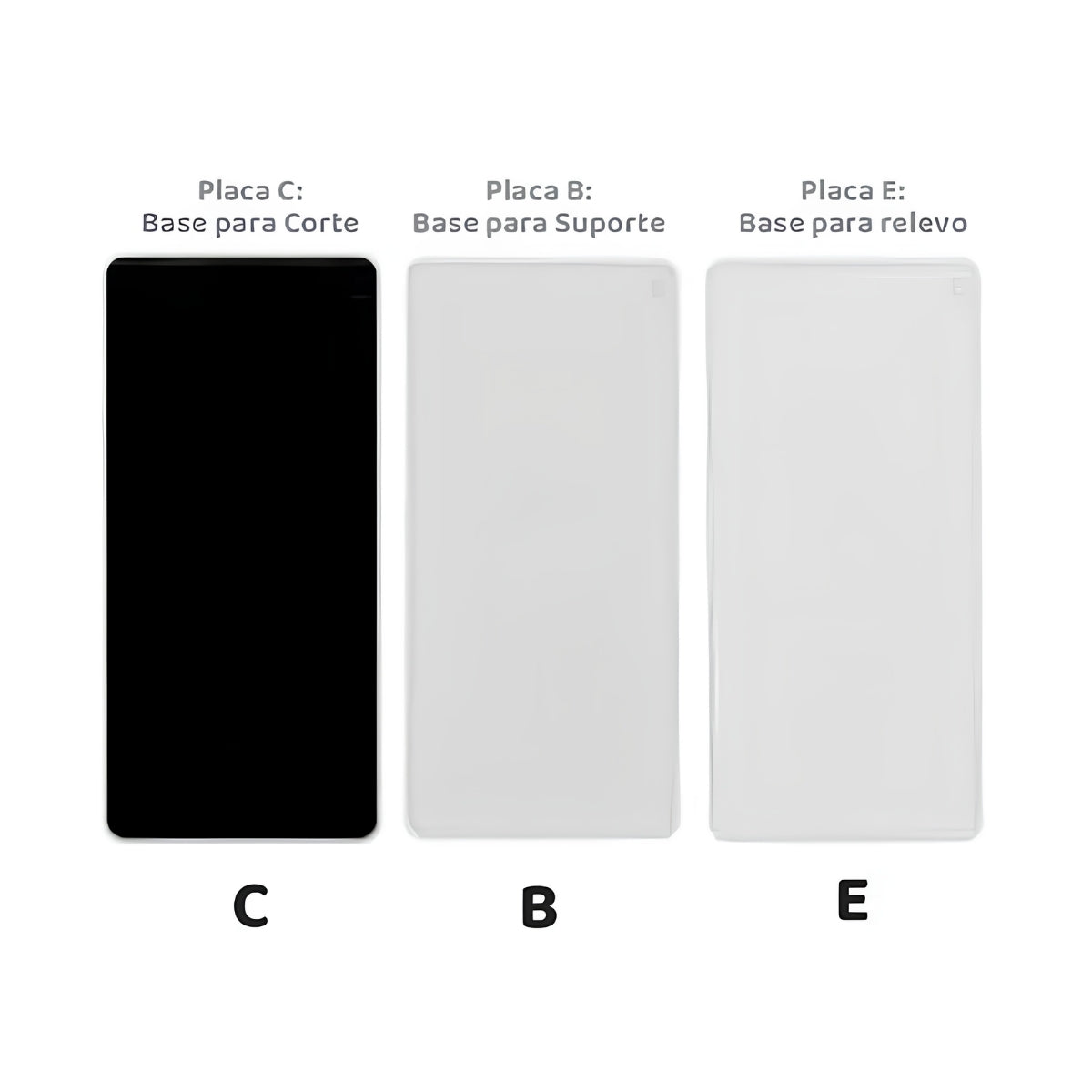 Kit Refil Placas B,c,e para Mini Elegance Toke e Crie