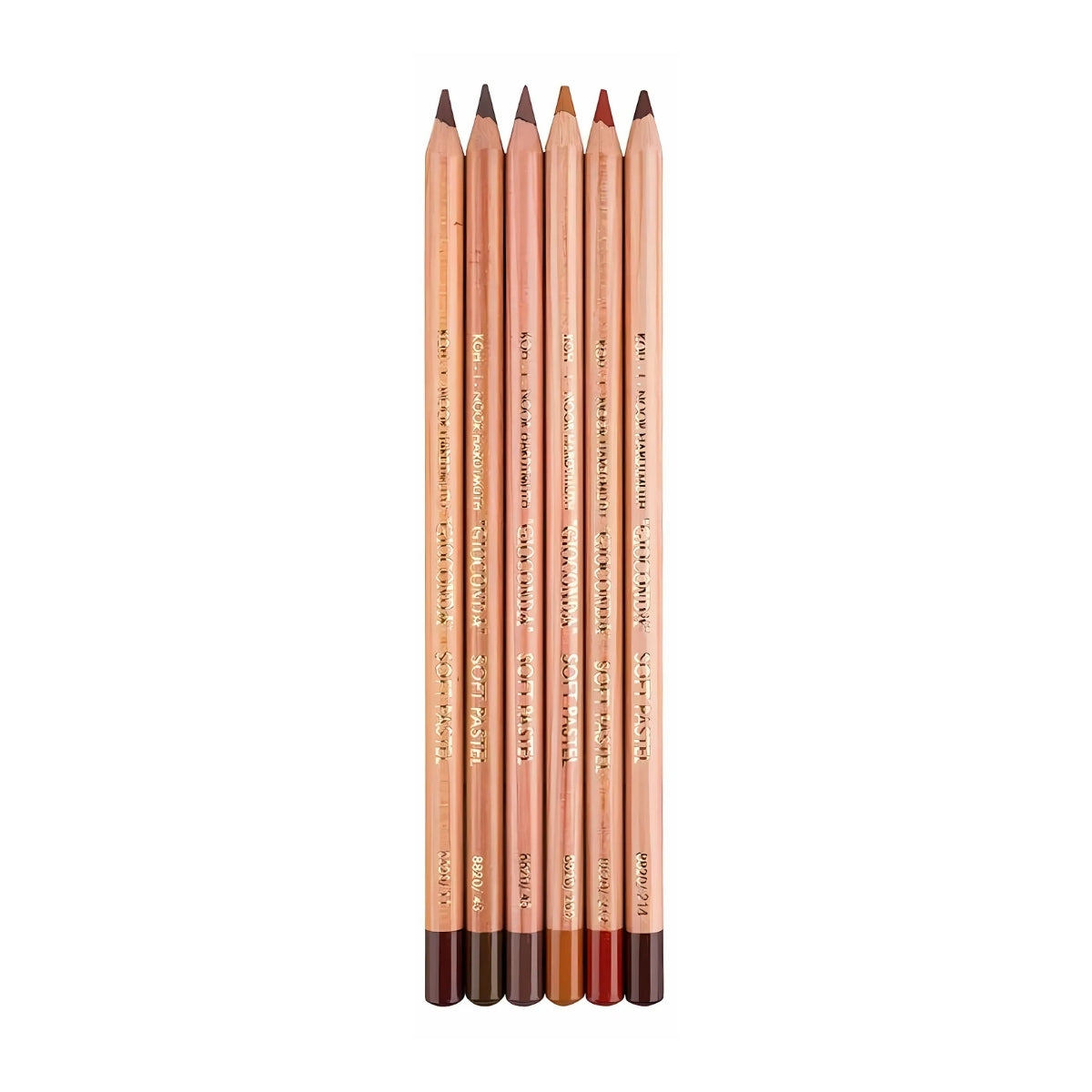 Estojo Lápis Pastel Gioconda Tons Marrom 6 Unidades - Koh-i-noor - Kn0088266007