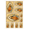 Transfer de Imagem Small Sagrado Coracao de Jesus 9,8x15cm para Artesanato e Decoração Tis-033 - Litoarte