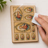 Transfer de Imagem Small Sagrado Coracao de Maria 9,8x15cm para Artesanato e Decoração Tis-034 - Litoarte