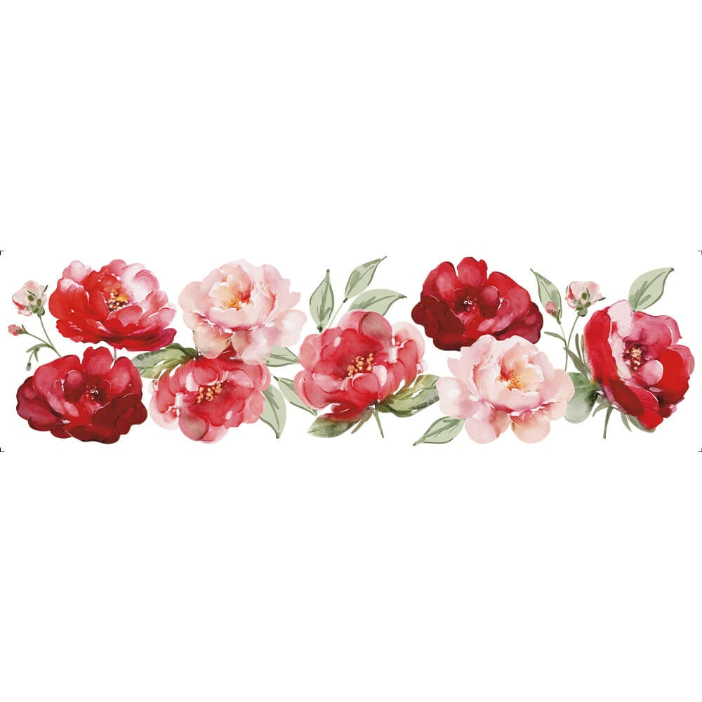 Transfer de Imagem Têxtil Barra Lili - Rosas 24x7cm para Artesanato e Customização em Tecido Ttb4l-001 - Litoarte