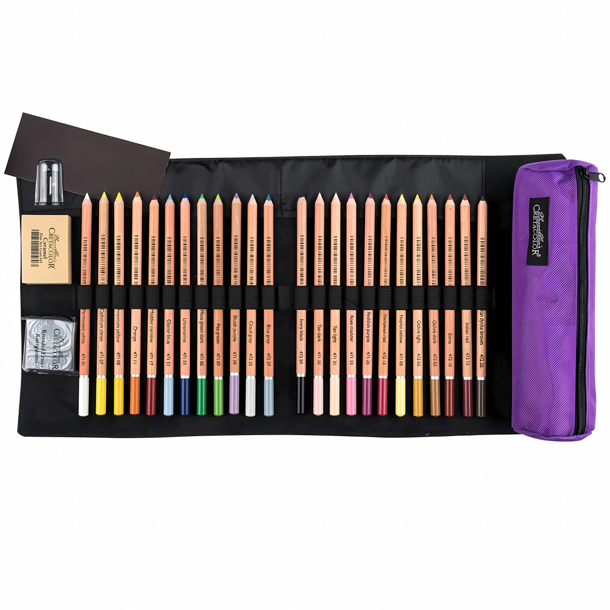 Conjunto para Desenho Cretacolor Pencil Wrap Fine Art Pastel com 29 Peças - Lilás 400 75