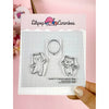 Kit Carimbos Decorativos G Capivara e Gatinho Scrapbook - Lilipop