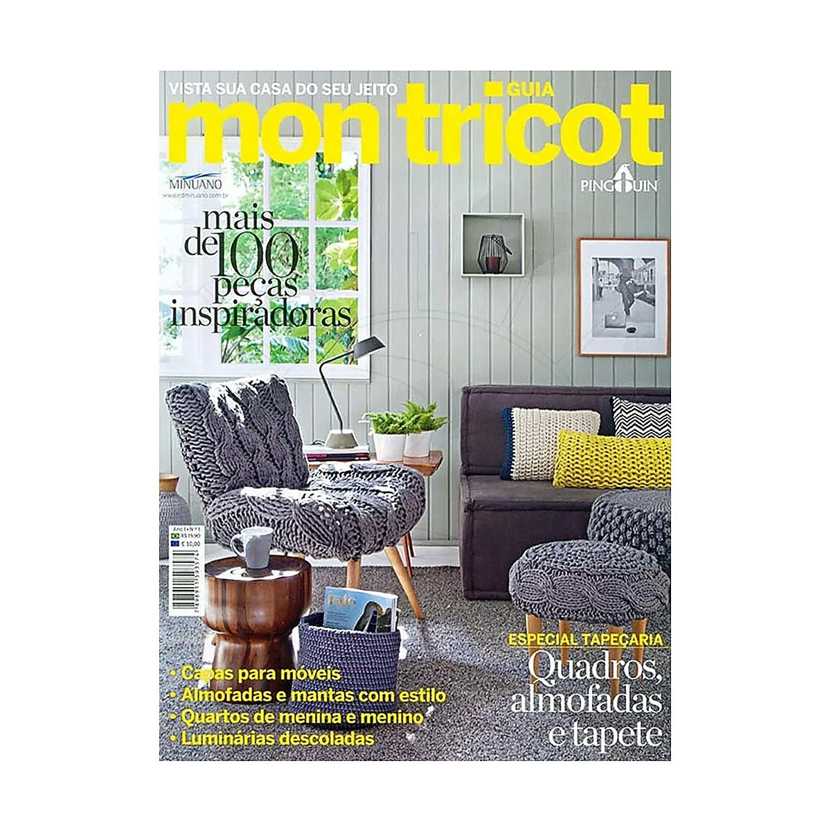 Revista Mon Tricot Jardim de Inverno com 14 Receitas - Pingouin