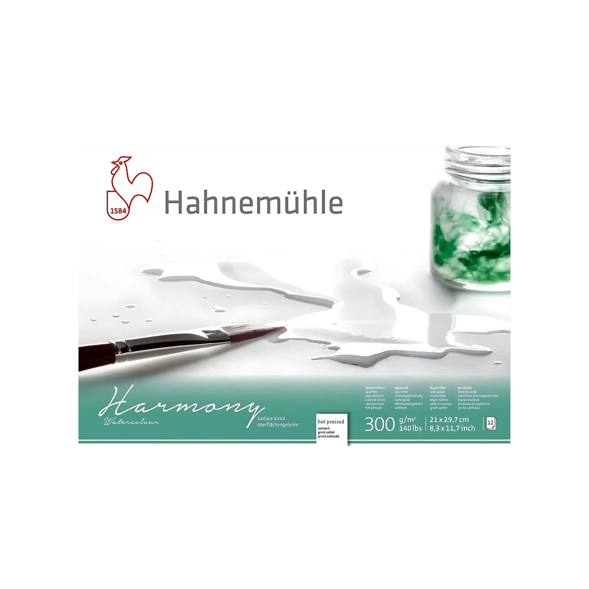 Rolo de Papel Hahnemühle Harmony Watercolour 300g/m² Textura Satinada 1,52x10m