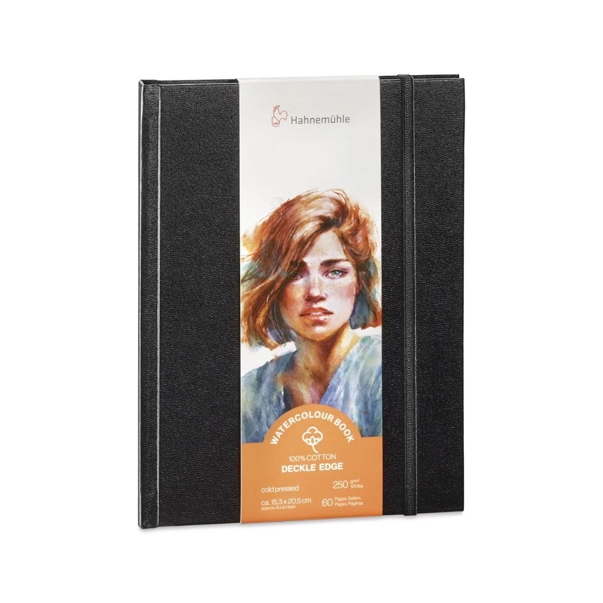 Bloco de Papel para Aquarela Hahnemühle Deckle Edge 250g/m² Retrato 20,5x15,3cm com 30 Folhas