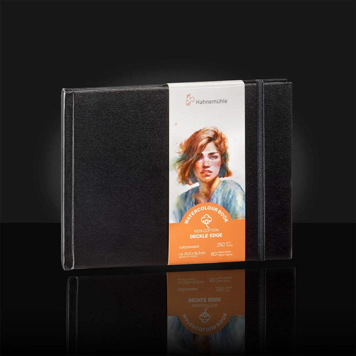 Bloco de Papel para Aquarela Hahnemühle Deckle Edge 250g/m² Paisagem 20,5x15,3cm com 30 Folhas