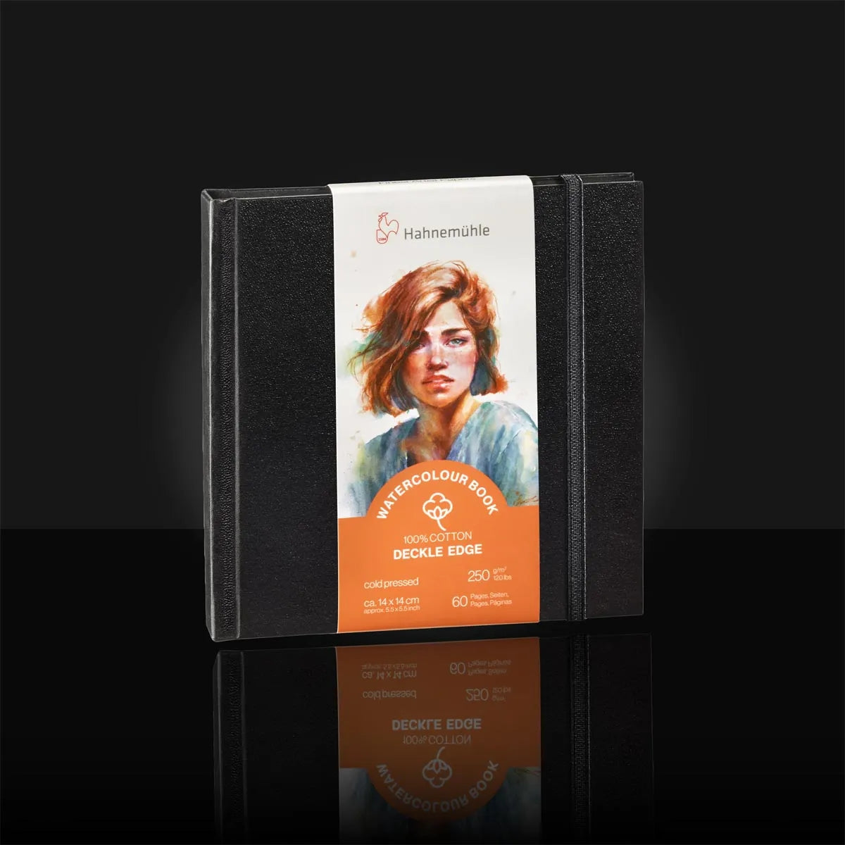 Bloco de Papel para Aquarela Hahnemühle Deckle Edge 250g/m² Quadrado 14x14cm com 30 Folhas