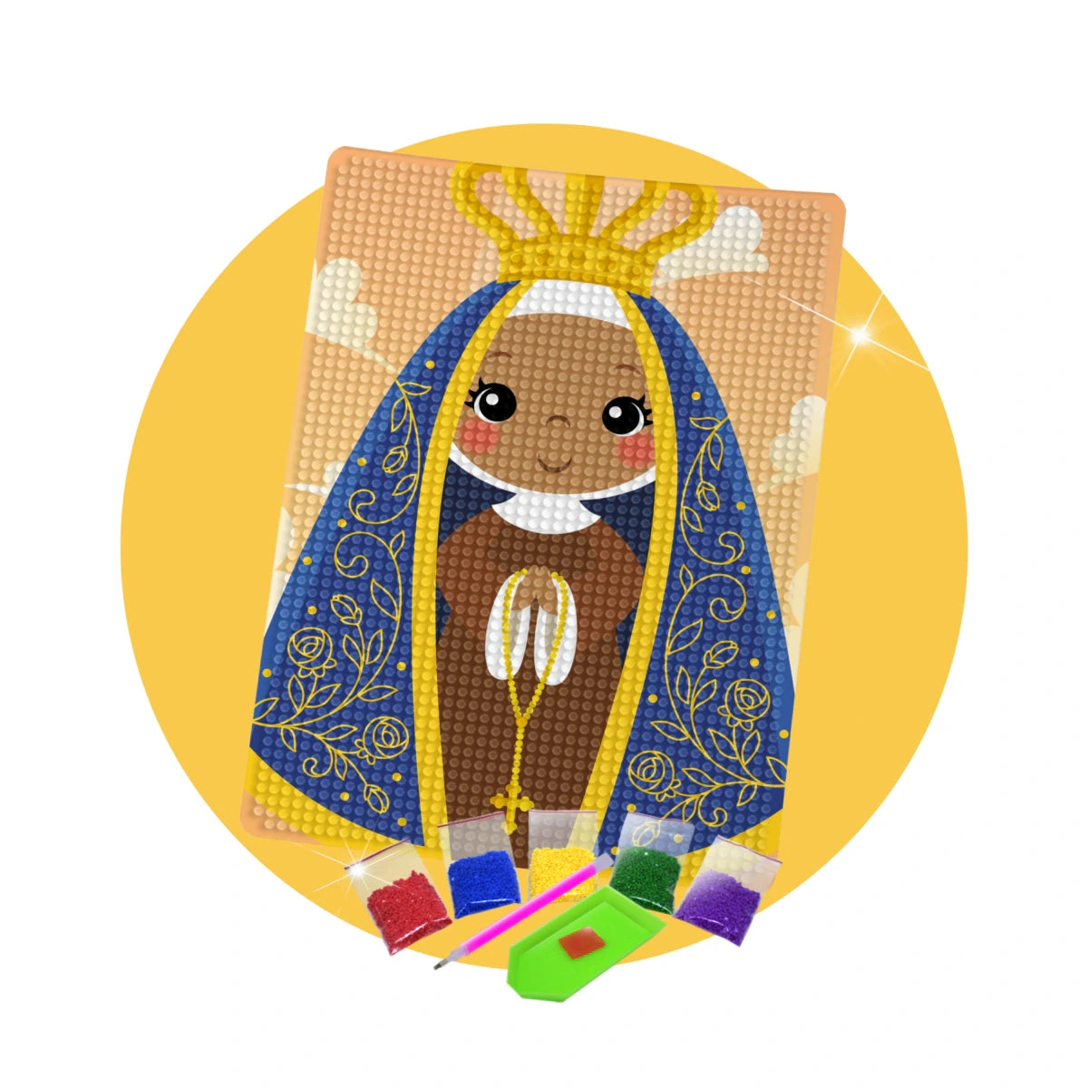 218784-kit-de-pintura-com-diamante-14,8x20,5cm-pequena-aparecida-607469