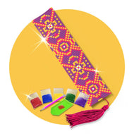 Kit de Pintura com Diamante Marcador de Pagina 4,2x18,9cm - Mandala Violeta