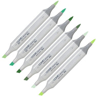 Caneta Marcador Copic Sketch Ponta Dupla Tons de Verde - G