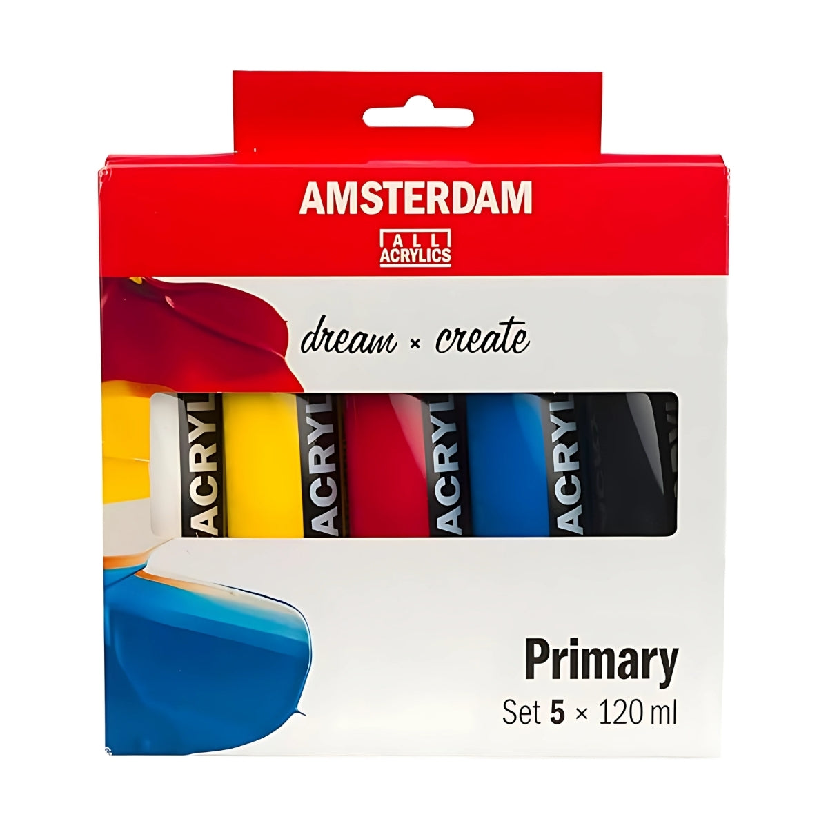 Estojo de Tinta Acrilica Amsterdam Royal & Talens 120ml com 5 Cores - Primario