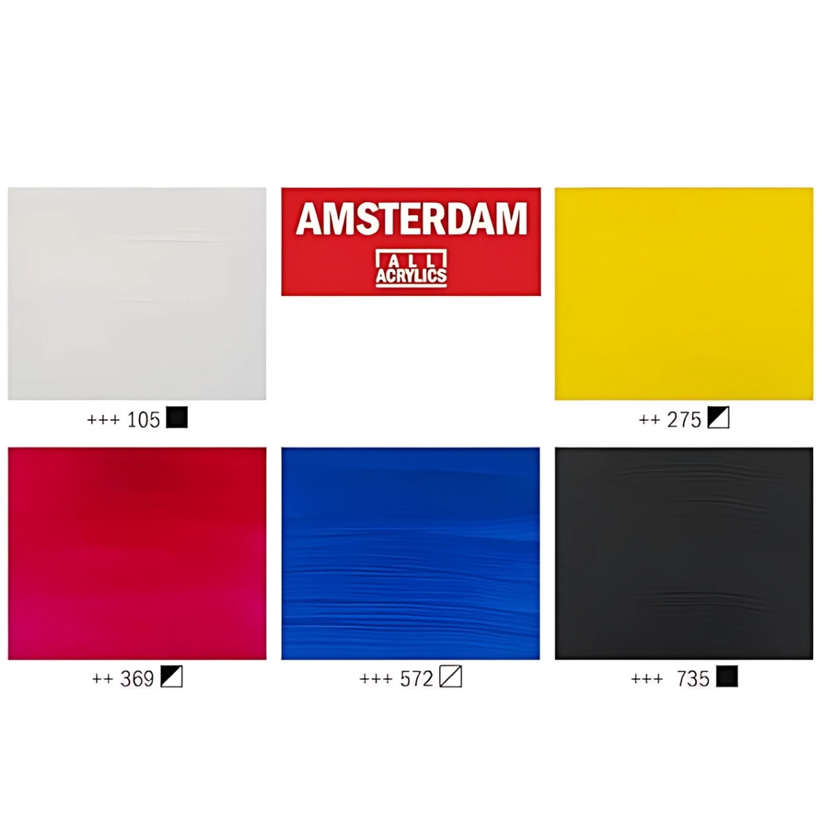 Estojo de Tinta Acrilica Amsterdam Royal & Talens 120ml com 5 Cores - Primario