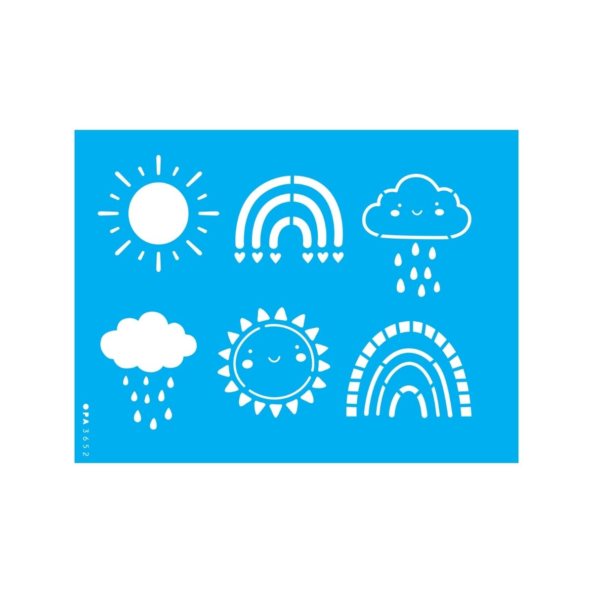 Stencil Opa 15x20cm - Infantil Céu - 3652